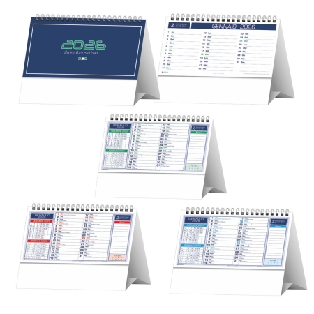 Calendario da tavolo trimestrale Basic - 12 fogli
