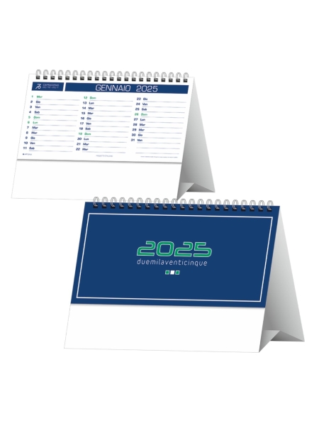 Calendario da tavolo trimestrale Basic - 12 fogli