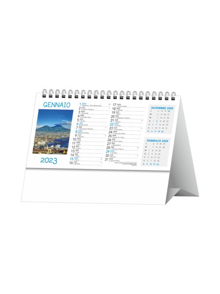 Calendario da tavolo trimestrale Paesaggi e Città - 12 fogli