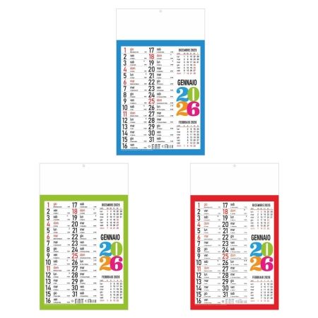 Calendario svedese personalizzato 12 fogli