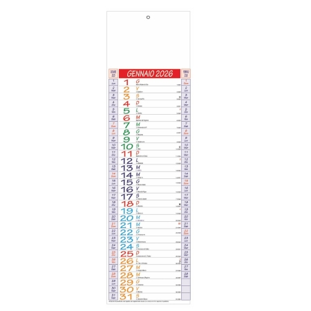 Calendario Silhouette Trimestrale 12 fogli