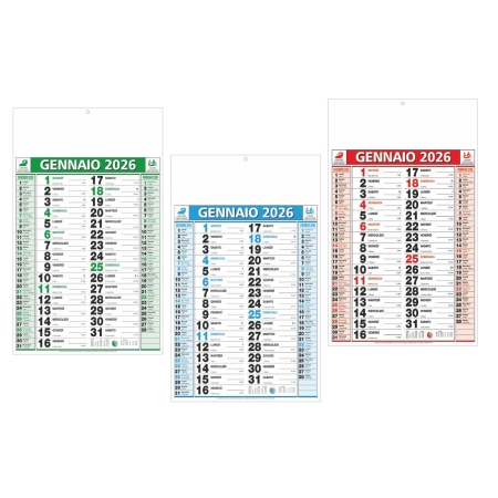 Calendari olandesi da personalizzare trimestrali