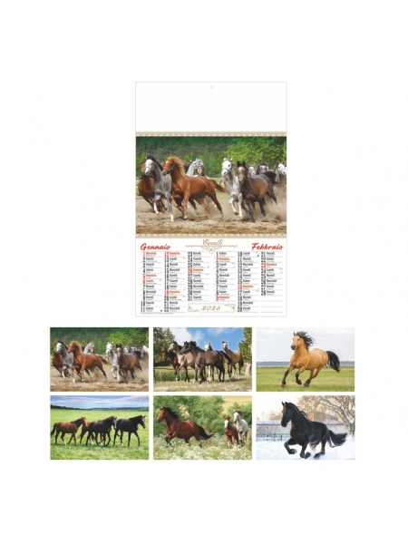 Calendario Cavalli bimestrale - 6 fogli