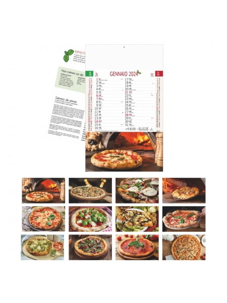 Calendario personalizzato aziendale Pizza