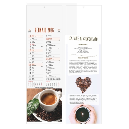 Calendario caffè trimestrale 12 fogli