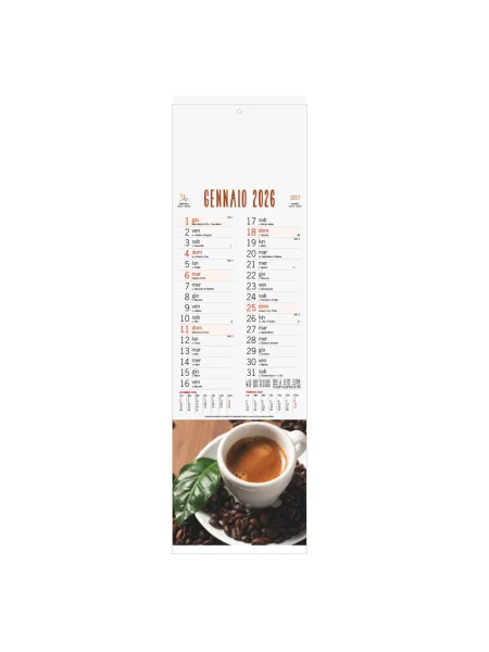 Calendario caffè trimestrale 12 fogli