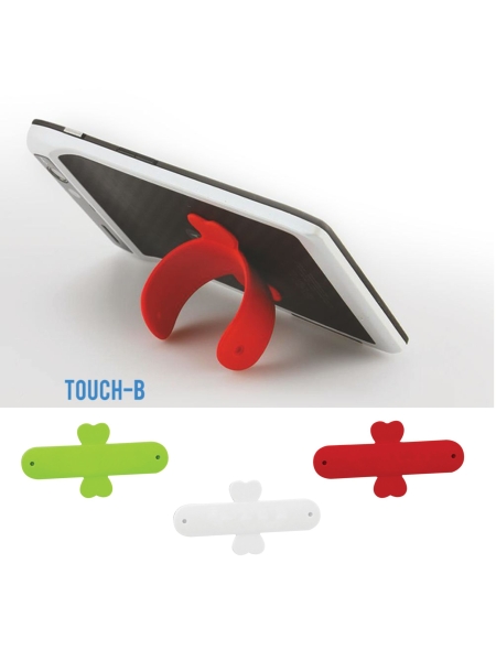 Supporto Cellulare Gommato Con Adesivo Touch B