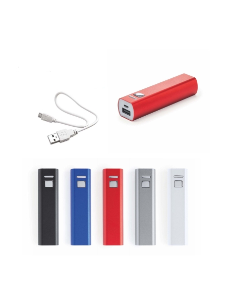 Power bank portatile in alluminio 2200 mAh Bankes