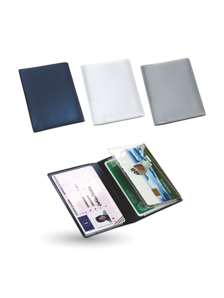 Porta patente plastica pvc tre scomparti Tris