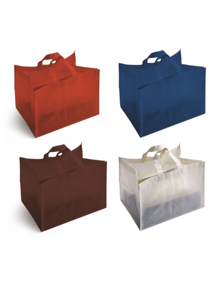 Shopper per pasticceria in TNT con ampio soffietto Cake