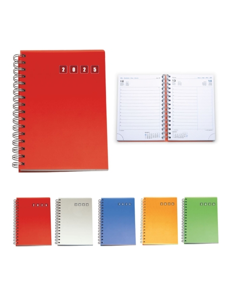 Agenda regalo personalizzata giornaliera con spirale cm 15x21