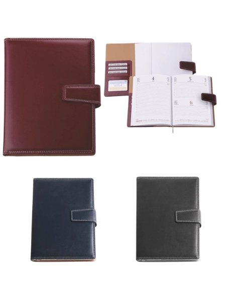 Agenda Giornaliera in similpelle con sabato e domenica abbinati 18 x 25 cm