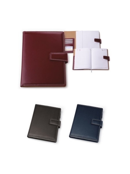 Agenda Giornaliera in similpelle con sabato e domenica abbinati 18 x 25 cm