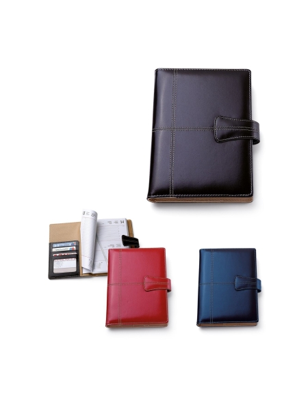 Agenda personalizzabile multilingue in similpelle cm 17x22