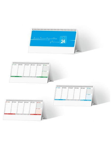 Calendario da tavolo settimanale personalizzato Color 25 x 14,5 cm