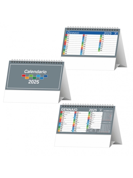 Calendario da tavolo trimestrale personalizzato My color 19 x 14,5 cm