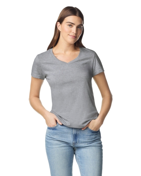 Maglietta da donna 153 g/m² personalizzabile Gildan V-Neck