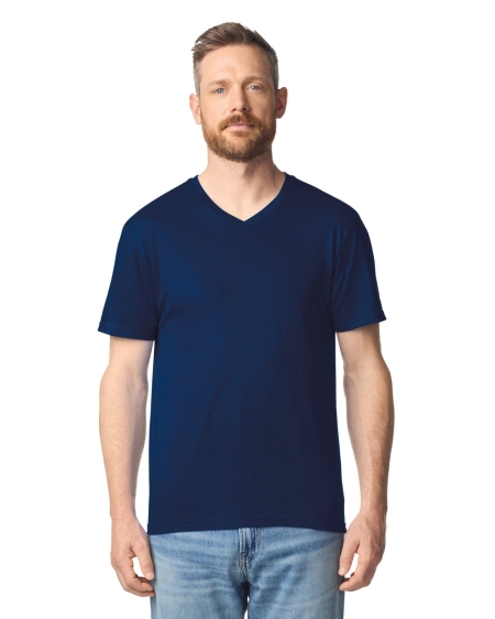 Maglietta da uomo 153 g/m² personalizzata Gildan V-Neck