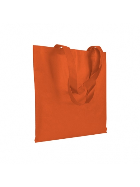 Shopper in TNT 80 g/m2 cucito manici lunghi 42 x 38 cm