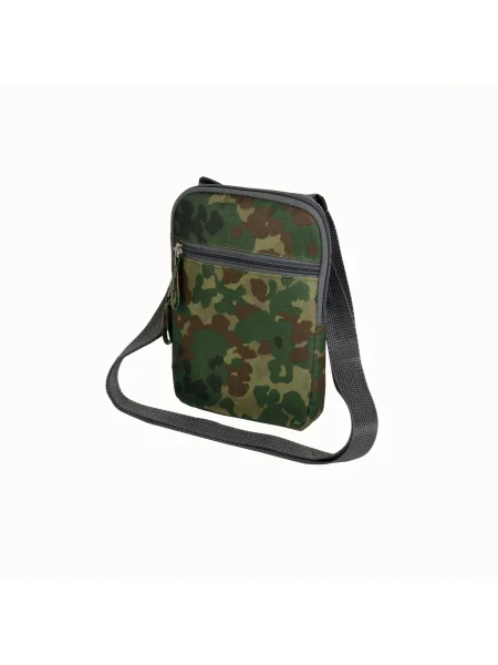 Borsello tracolla in poliestere 13 x 19 x 2 cm