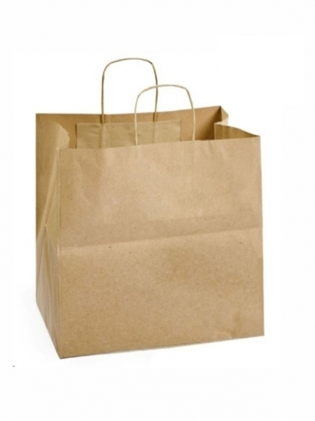 Buste in carta per trasporto alimenti 32x16x35 cm - maniglia ritorta
