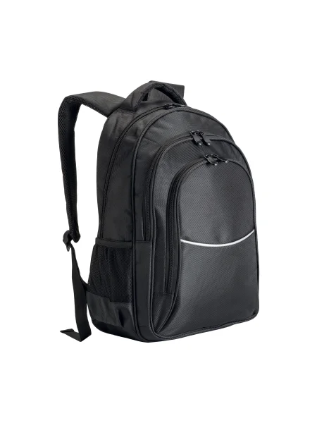 Zaino porta computer in poliestere 30 x 45 x 16 cm con 3 tasche