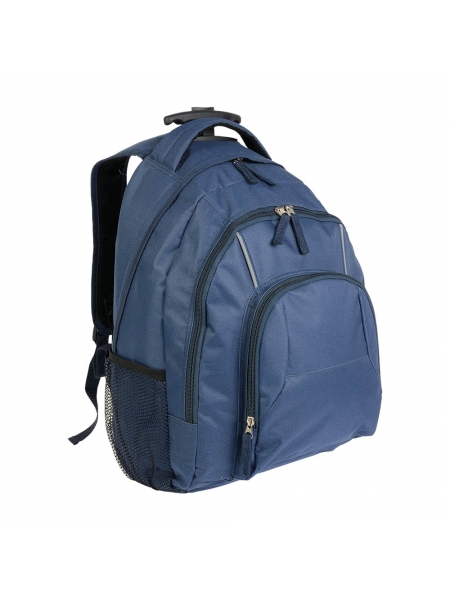Zaino trolley in poliestere cm 28x42x16 con 5 tasche