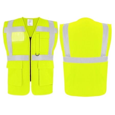 Gilet alta visibilità personalizzabile Yoko High Visibility Executive Waistcoats