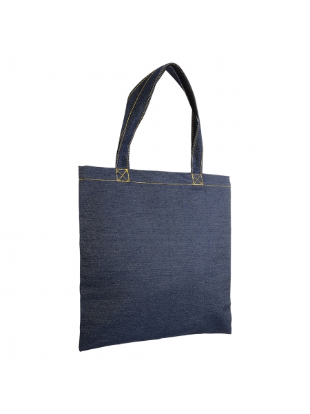 Shopper in denim manici lunghi 38 x 42 cm