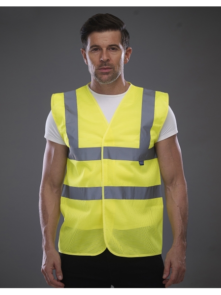 Fluo Open Mesh Waistcoat - YOKO