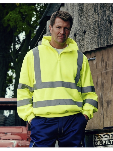 Felpa alta visibilità personalizzabile Yoko Hi Vis Sweatshirt