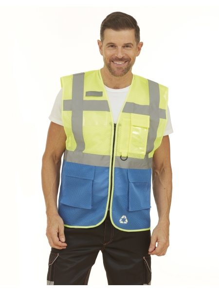 Fluo Open Mesh Executive Waistcoat - YOKO