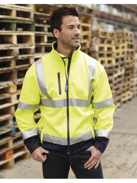 Giacca da lavoro softshell fluo - YOKO