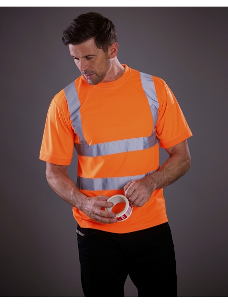Maglietta alta visibilità personalizzabile Yoko Fluo Shirt