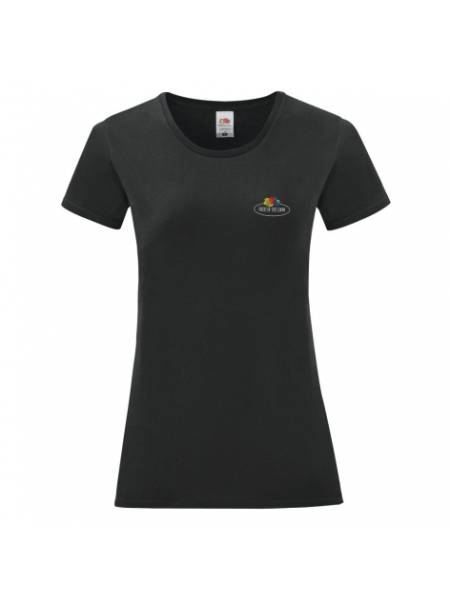 Maglietta da donna personalizzabile Fruit of the Loom Vintage Small Logo