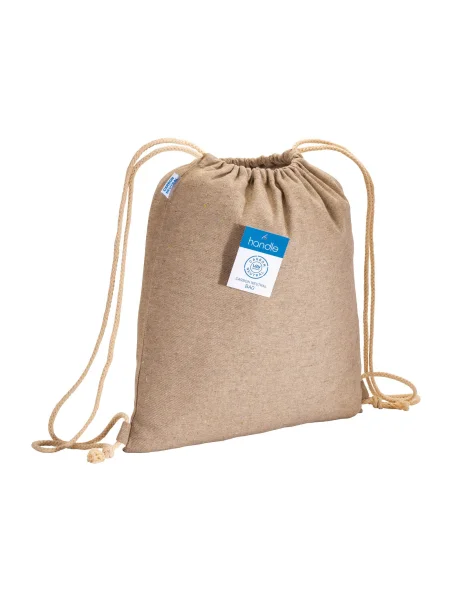 Zaino a sacca in cotone riciclato personalizzato Manarola 280