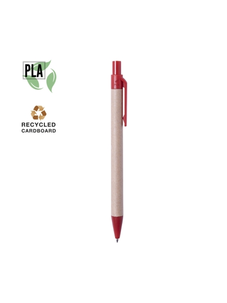 Penne ecologiche con logo personalizzato in cartone riciclato Vatum