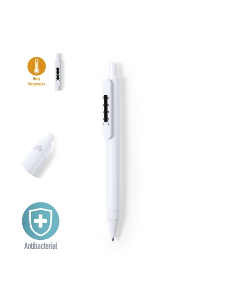 Penna antibatterica con termometro personalizzata Doret