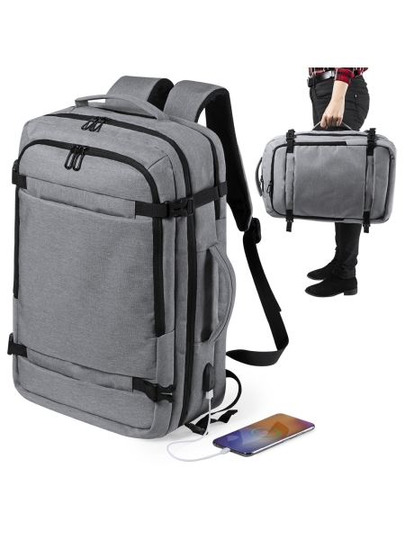 Zaino pc 17 pollici classico portadocumenti personalizzato Sulkan