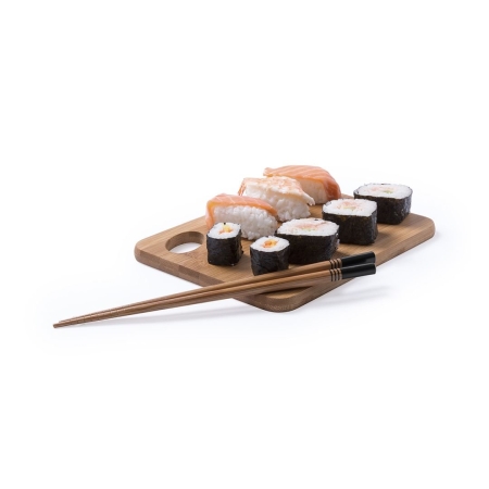 Bacchette personalizzabili set 2 pezzi bambù con custodia Nesty
