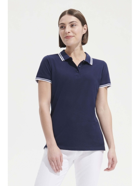 Polo cotone donna personalizzata Sol's Pasadena Women