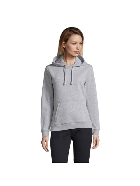 Felpa con cappuccio donna personalizzata Sol's Spencer Women