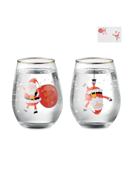 Set di 2 bicchieri di Natale