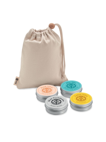 Set creme benessere da viaggio personalizzato Elegance