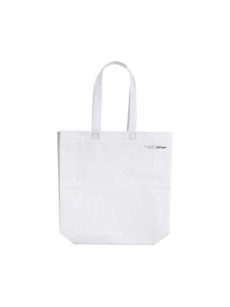 Shopper personalizzate in tnt riciclato Tribus 40x12x35 cm