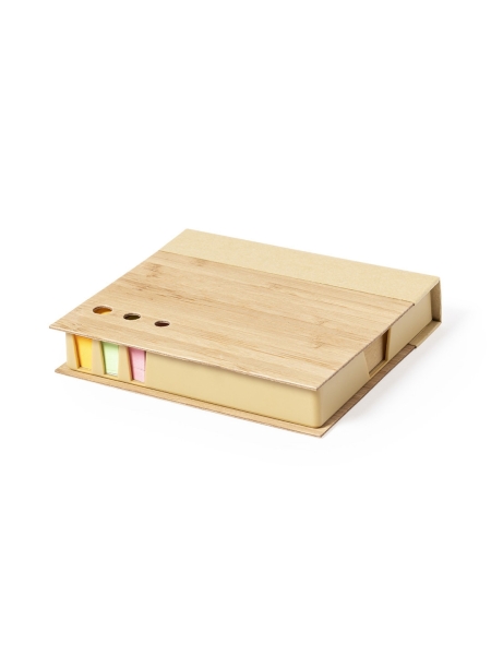 Blocchetti memo con coperchio in bamboo personalizzati Kokil