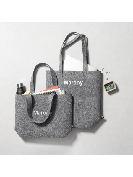 Borsa di feltro riciclato R-Pet personalizzata Flavux