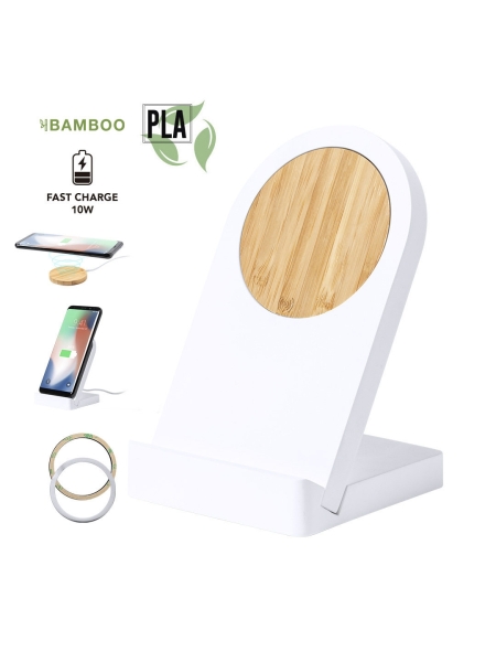 Caricabatterie magnetico wireless con supporto per cellulare personalizzato Noopy