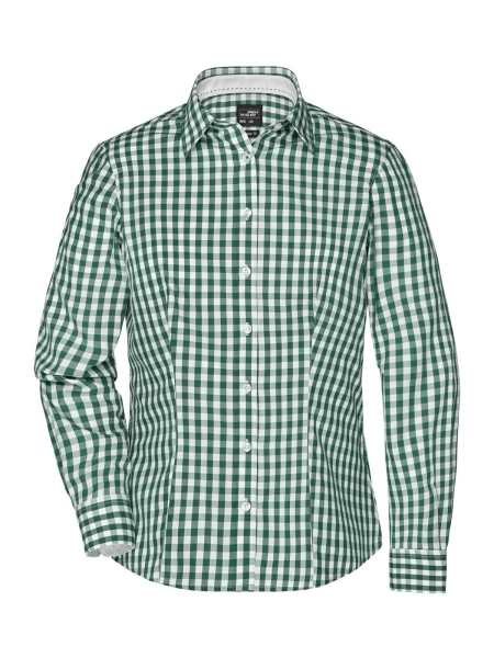camicia-da-donna-personalizzata-james-nicholson-ladies-checked-blouse-forest-green-white.jpg