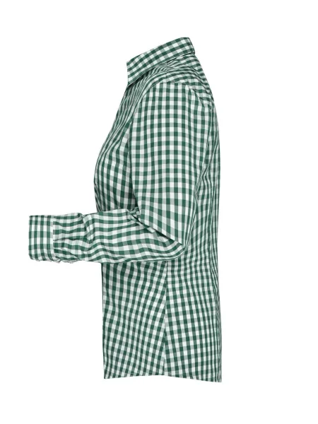 camicie-donna-in-cotone-a-quadri-james-nicholson-forest-green-white-54.webp